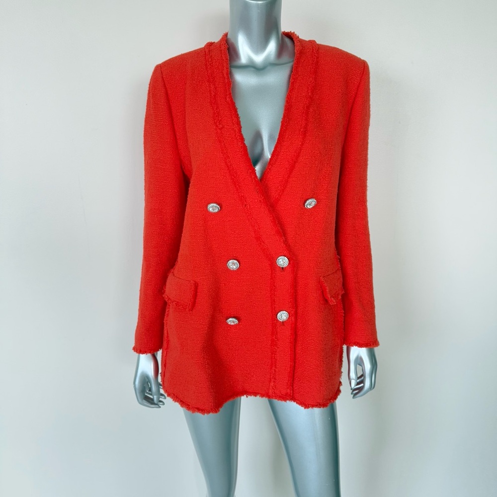 Zara tweed women jacket size XL